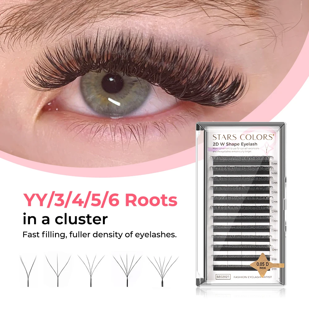 High Quality Flowering False Eyelashes 2D YY Shape 8-15mm Eyelashes Extension Black and Brown Soft Naturally Makeup Eyelashes
High Quality Flowering False Eyelashes 2D YY Shape 8-15mm Eyelashes Extension Black and Brown Soft Naturally Makeup Eyelashes