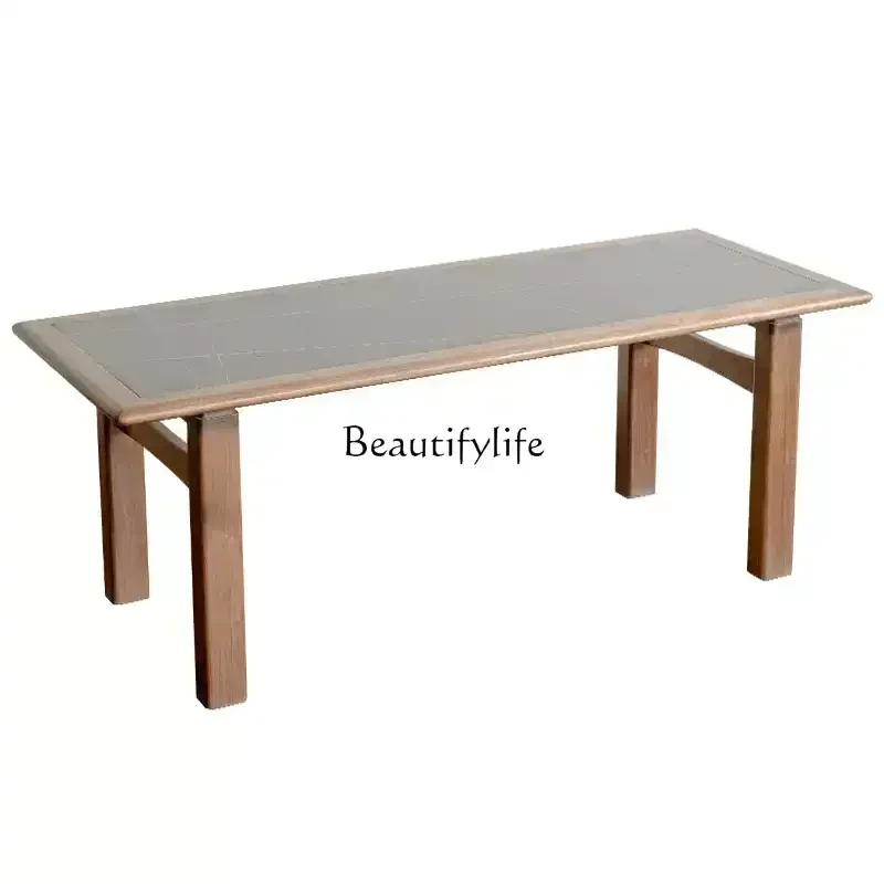 FG44Slate dining table household Nordic small apartment black walnut solid wood rectangular dining table
FG44Slate dining table household Nordic small apartment black walnut solid wood rectangular dining table