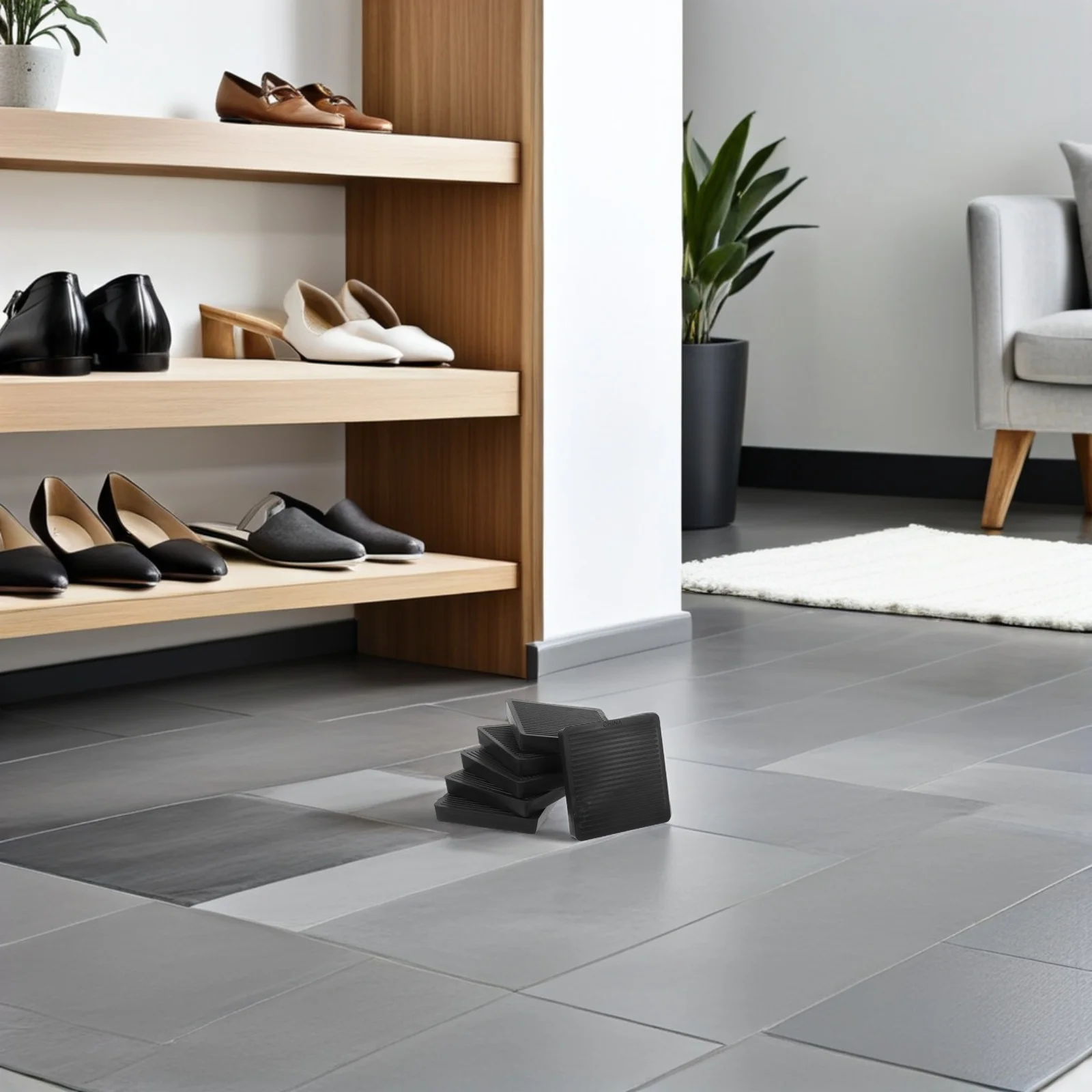 6Pcs Square Rubber Furniture Caster Cups Non Slip Stopper Pads Floor Protectors Sofa Chair Bed Couch Table Piano Cabinet
6Pcs Square Rubber Furniture Caster Cups Non Slip Stopper Pads Floor Protectors Sofa Chair Bed Couch Table Piano Cabinet