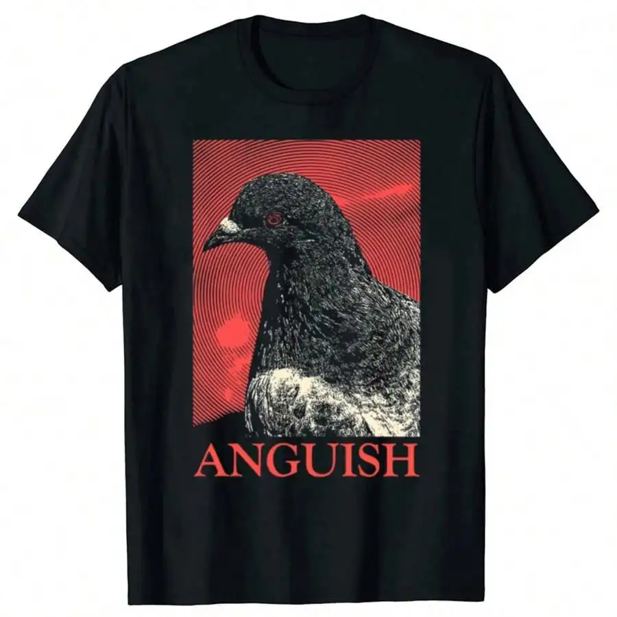 Anguish Pigeon Graphic T-Shirt Men Harajuku Style
Anguish Pigeon Graphic T-Shirt Men Harajuku Style