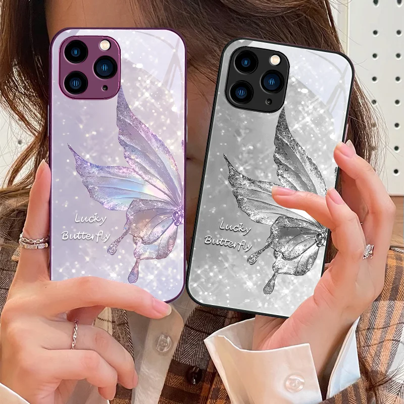 Dreamy Butterfly Far Peak Blue For IPhone 15 Pro 14 13 12 Mini 11 XS Max XR 7 8 Plu SE 2020 2022 Tempered Glass Phone Case 
Dreamy Butterfly Far Peak Blue For IPhone 15 Pro 14 13 12 Mini 11 XS Max XR 7 8 Plu SE 2020 2022 Tempered Glass Phone Case