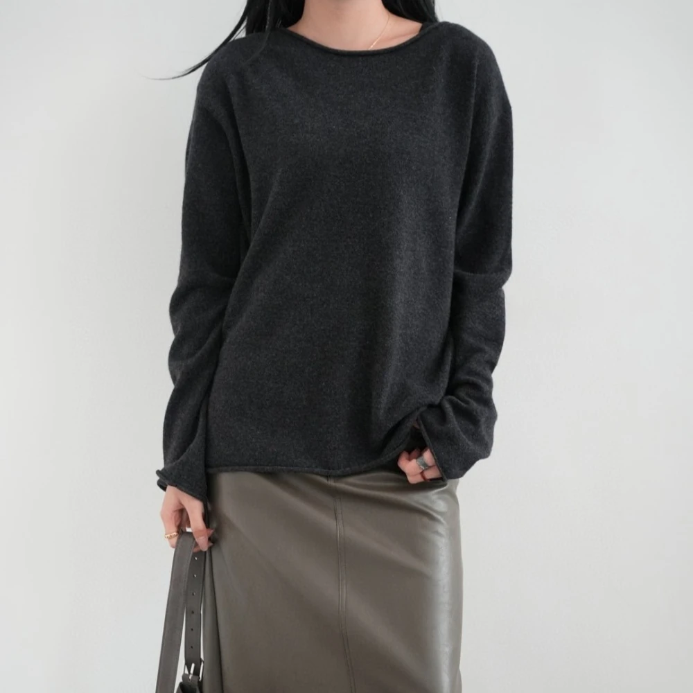 Вязаный топ из кашемира и шерсти, женский свитер
Вязаный топ из кашемира и шерсти, женский свитер