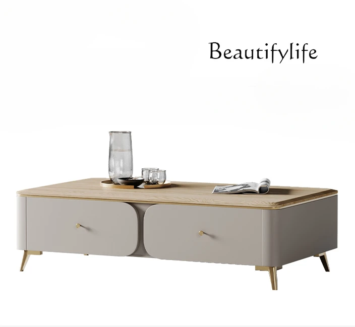 Minimalist Solid Wood Villa Mansion Living Room Furniture Modern Light Luxury Rectangular Minimalist Coffee Table
Minimalist Solid Wood Villa Mansion Living Room Furniture Modern Light Luxury Rectangular Minimalist Coffee Table