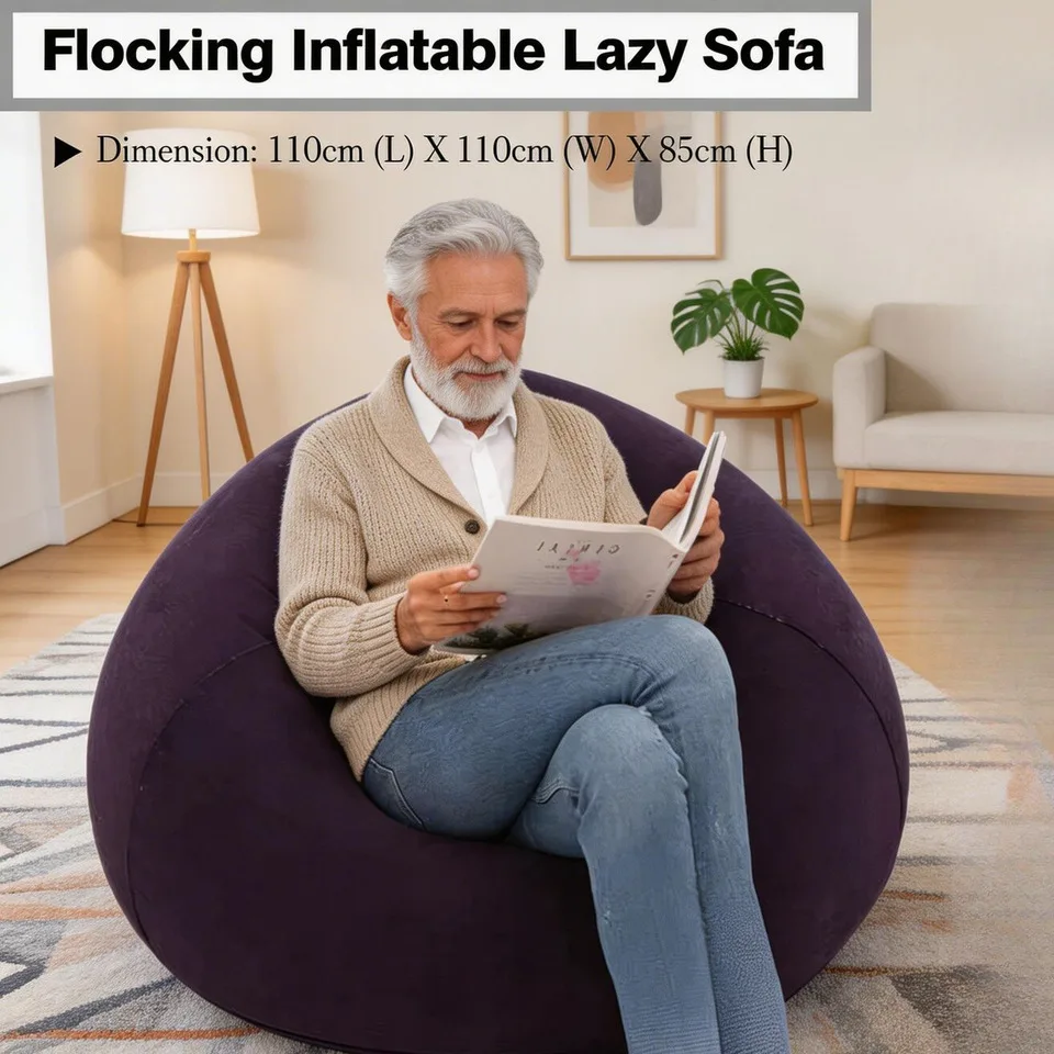 Portable Foldable Reclining Inflatable Lounge Sofa Chair for Outdoor Beach Camping or Movie Night with Portable Case Included
Portable Foldable Reclining Inflatable Lounge Sofa Chair for Outdoor Beach Camping or Movie Night with Portable Case Included