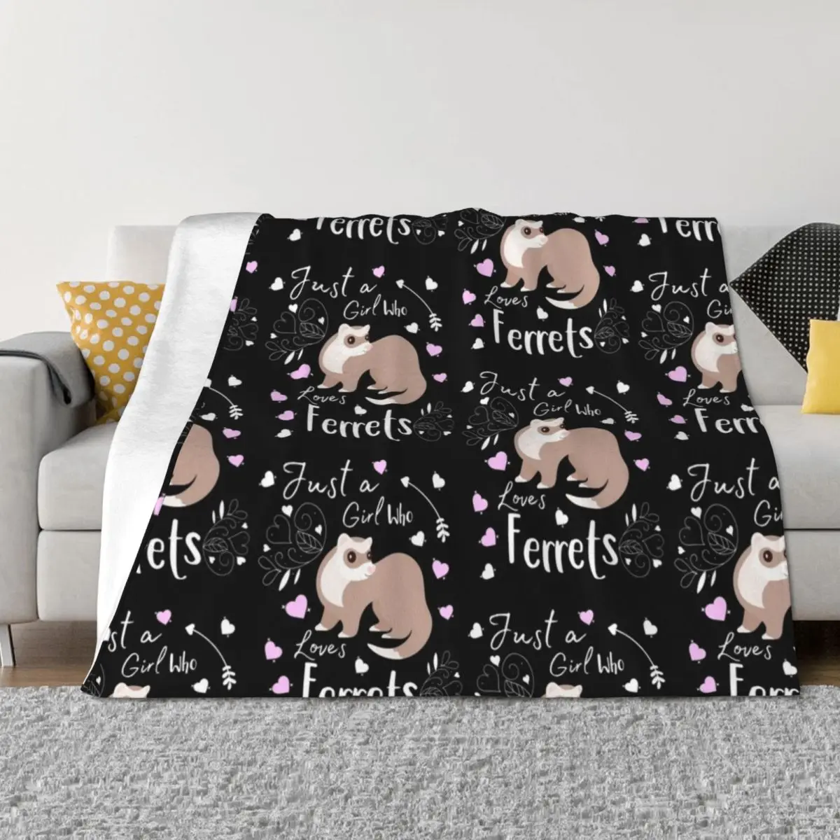 Ferret Just A Girl Who Loves Ferrets Cute Ferret Lover Gift Throw Blanket Sofa Quilt Vintage halloween Softest Blankets
Ferret Just A Girl Who Loves Ferrets Cute Ferret Lover Gift Throw Blanket Sofa Quilt Vintage halloween Softest Blankets