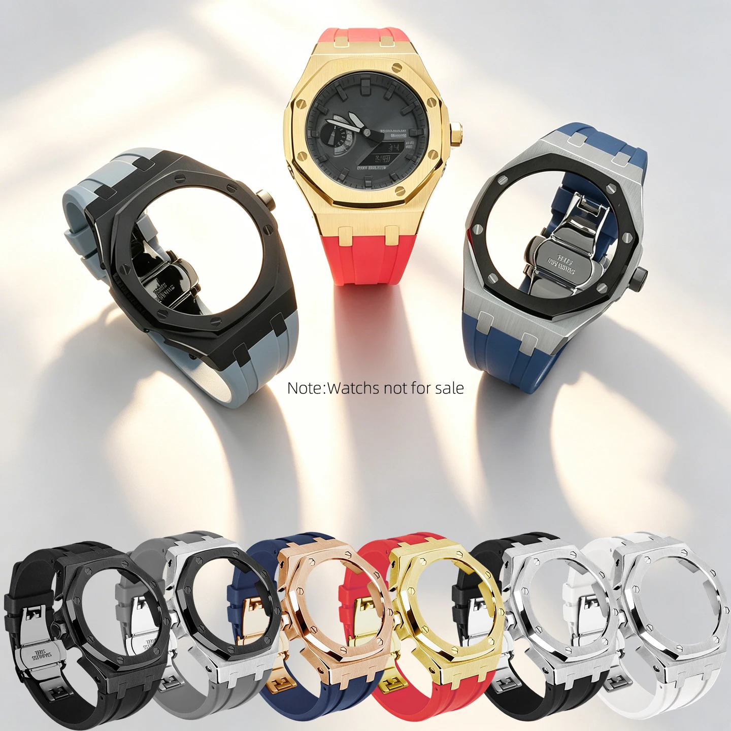 Gen 5th CasiOak Mod Kit GBM2100 GMA-S2100 GA-2100 GM-2100 Stainless Steel Case Soft Rubber Band DIY Replacement Accessories
Gen 5th CasiOak Mod Kit GBM2100 GMA-S2100 GA-2100 GM-2100 Stainless Steel Case Soft Rubber Band DIY Replacement Accessories