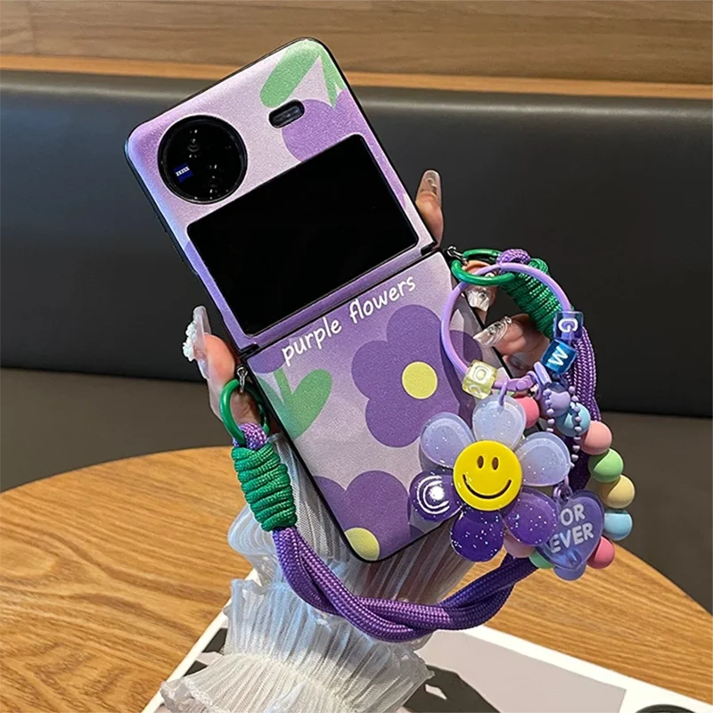 For Vivo X flip Case cute Purple Smiling Sunflower Phone Case Kawaii Leather cover with hinge
For Vivo X flip Case cute Purple Smiling Sunflower Phone Case Kawaii Leather cover with hinge