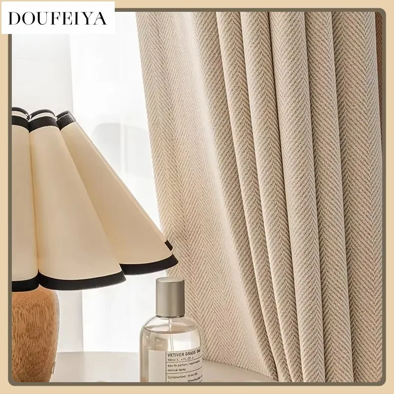 Blackout Luxury Curtains for Living Room Beige Herringbone High Quality Japanese Thed Cotton Linen Dining Room Bedroom Custom
Blackout Luxury Curtains for Living Room Beige Herringbone High Quality Japanese Thed Cotton Linen Dining Room Bedroom Custom