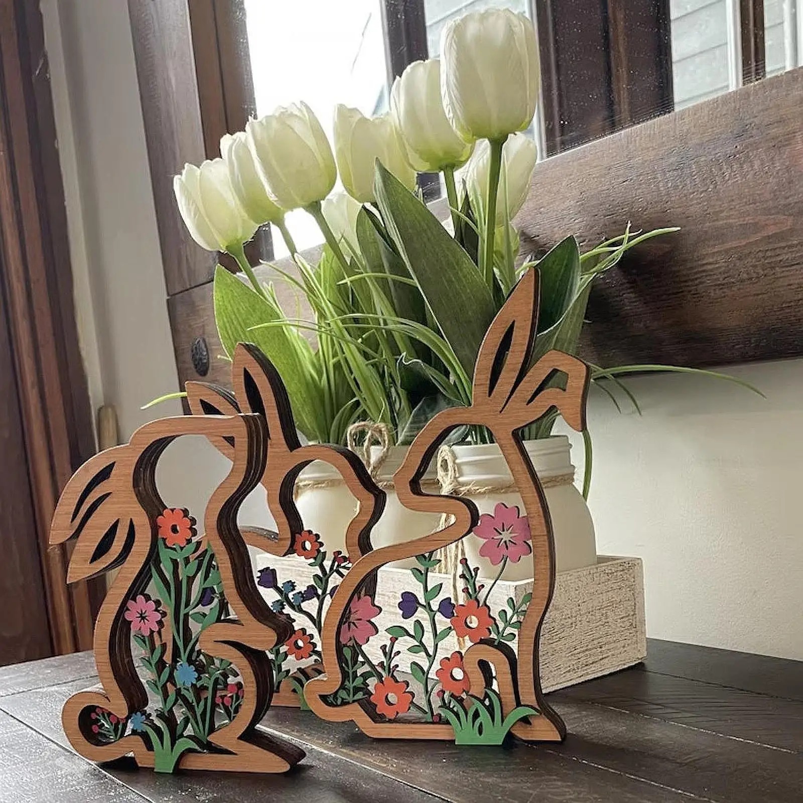 3 Pieces Easter Bunny Decor Party Supplies Decorative Collectible Holiday Wooden Sign for Indoor Kitchen Walkway Office Shelf
3 Pieces Easter Bunny Decor Party Supplies Decorative Collectible Holiday Wooden Sign for Indoor Kitchen Walkway Office Shelf