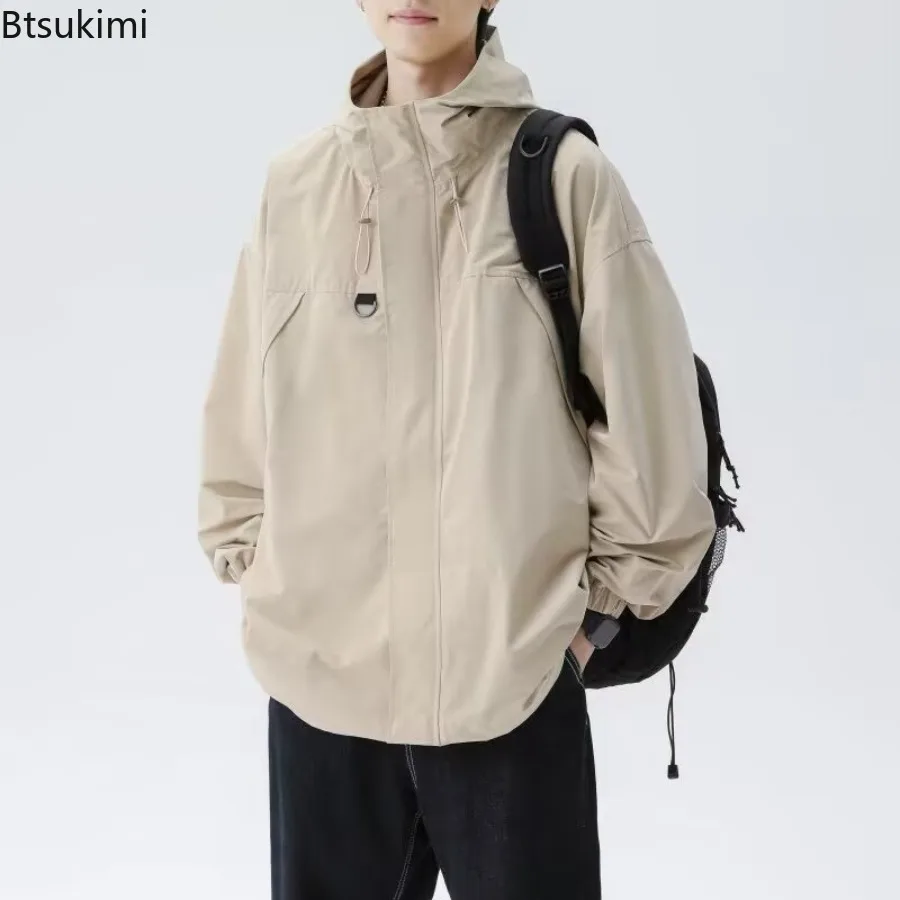 New 2025 Men's Autumn Beige Workwear Style Outdoor Hiking Jackets Mens Trendy and Cool Jacket Hooded Jacket Male Clothing Coats
New 2025 Men's Autumn Beige Workwear Style Outdoor Hiking Jackets Mens Trendy and Cool Jacket Hooded Jacket Male Clothing Coats