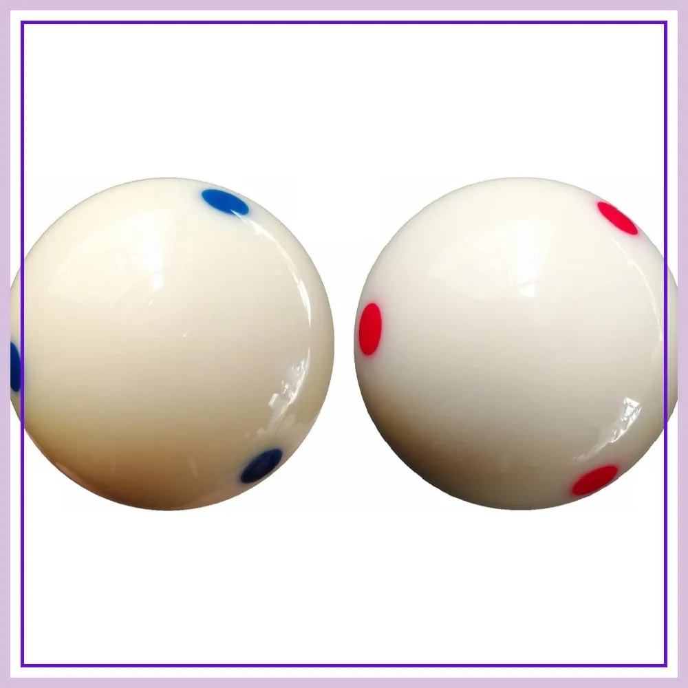 Professional Pool Billiard Cue Ball with 6 Dots - 2-1/4 inch, 6 oz, Blue + Red
Professional Pool Billiard Cue Ball with 6 Dots - 2-1/4 inch, 6 oz, Blue + Red
