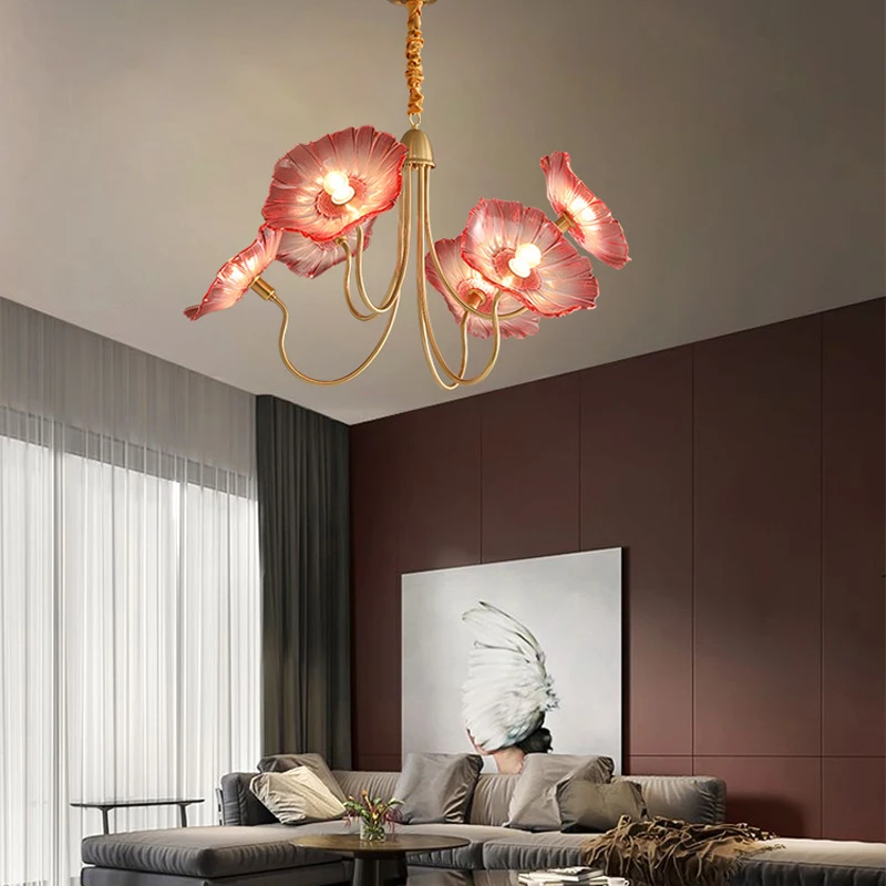 Nordic LED Pendant Light For Living Room Bedroom Dining Room Kitchen Flower Shape Chandelier Crystal Hanging Lamp
Nordic LED Pendant Light For Living Room Bedroom Dining Room Kitchen Flower Shape Chandelier Crystal Hanging Lamp