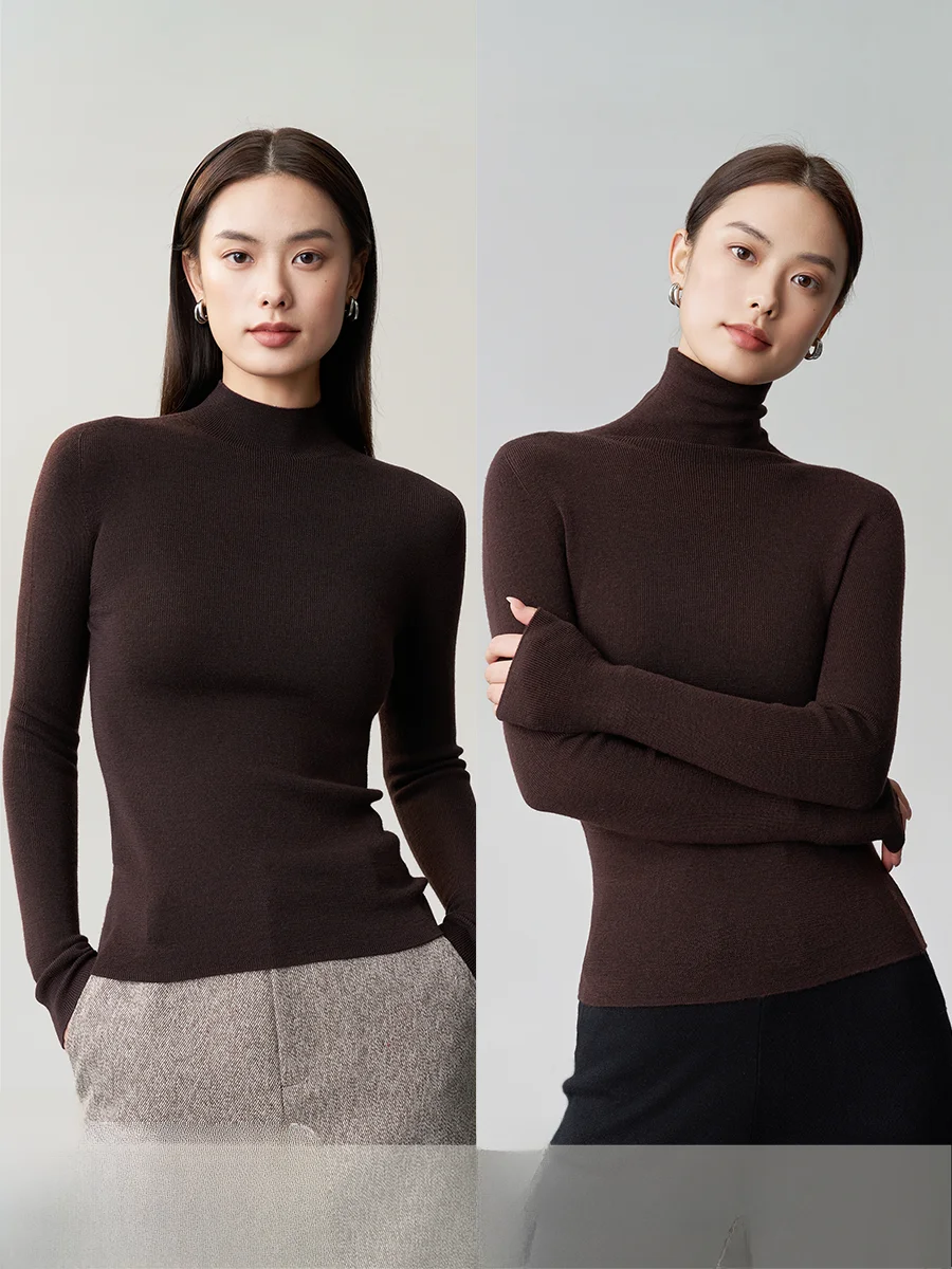 Hine Waable шерстяной базовый слой с воротником-стойкой, вязаный свитер, женский облегающий длинный свек обычной длины
Hine Waable шерстяной базовый слой с воротником-стойкой, вязаный свитер, женский облегающий длинный свек обычной длины