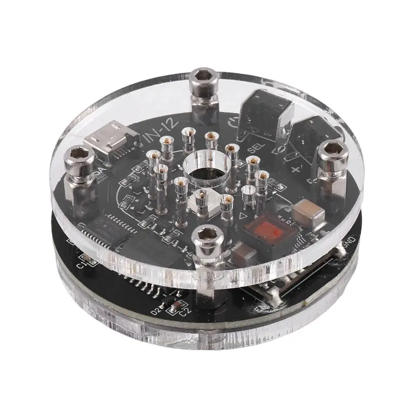 IN-12 Nixie Clock RGB Audio Electronic Replacement Parts Accessories DIY Single Tube Glow Clock Micro-USB DC5V
IN-12 Nixie Clock RGB Audio Electronic Replacement Parts Accessories DIY Single Tube Glow Clock Micro-USB DC5V