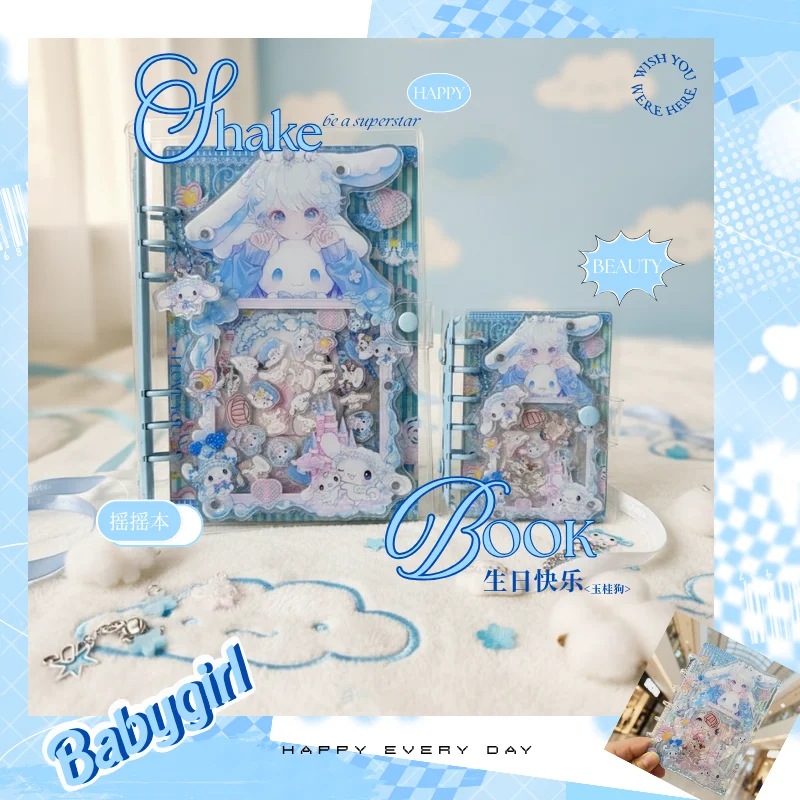 Acrylic shaker book A5 A7 Cinnamoroll fashion creative notebook note stationery collection card loose-leaf book exclusive gift
Acrylic shaker book A5 A7 Cinnamoroll fashion creative notebook note stationery collection card loose-leaf book exclusive gift