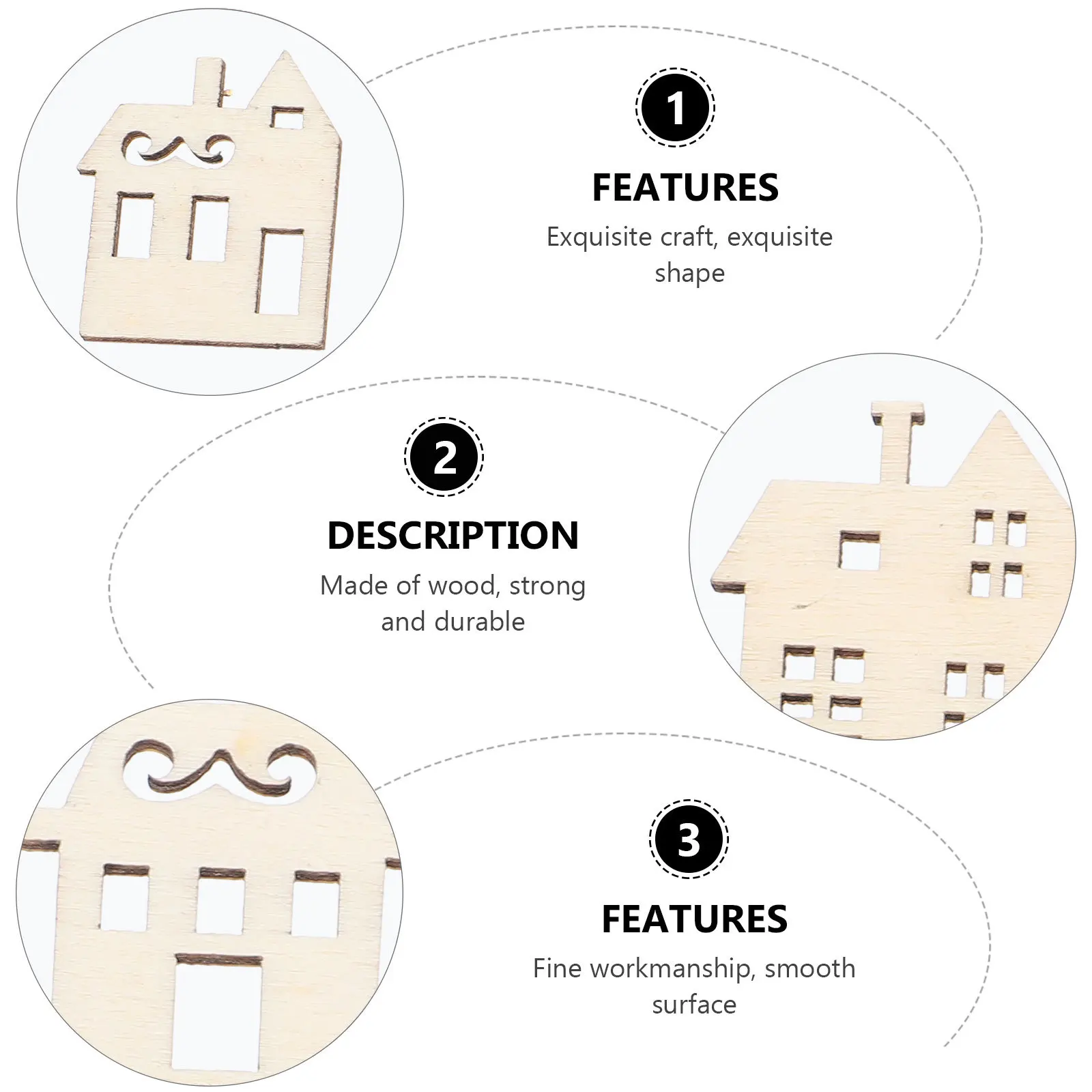 100Pcs Wooden Shape Smooth Surface DIY Blank Wood Chips for Coloring and Decoration Creative Wooden Craft
100Pcs Wooden Shape Smooth Surface DIY Blank Wood Chips for Coloring and Decoration Creative Wooden Craft