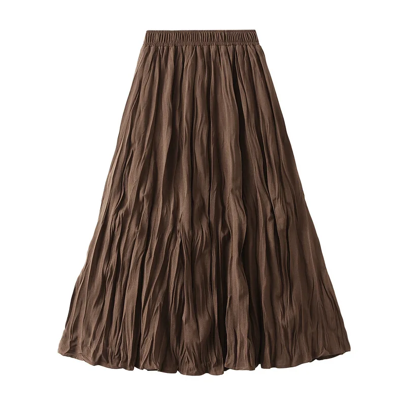 Autumn Simple Luxury High Waist Solid Colors Pleated Skirt Mid To Long Style Women Style Casual High Waisted A-Line Long Skirts
Autumn Simple Luxury High Waist Solid Colors Pleated Skirt Mid To Long Style Women Style Casual High Waisted A-Line Long Skirts