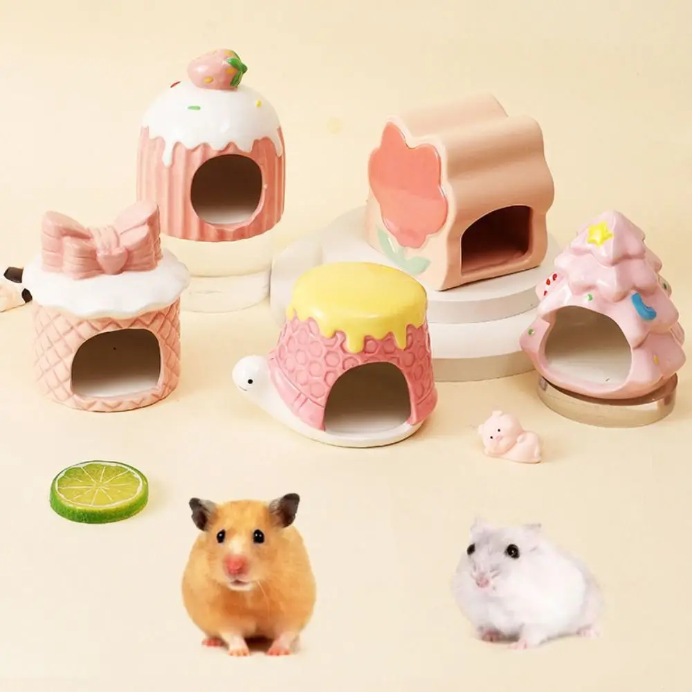 Pet Products Ceramic Hamster Nest Cake Shaped Cute Pet Small House Creative Cooling Hamster Bed Bird
Pet Products Ceramic Hamster Nest Cake Shaped Cute Pet Small House Creative Cooling Hamster Bed Bird