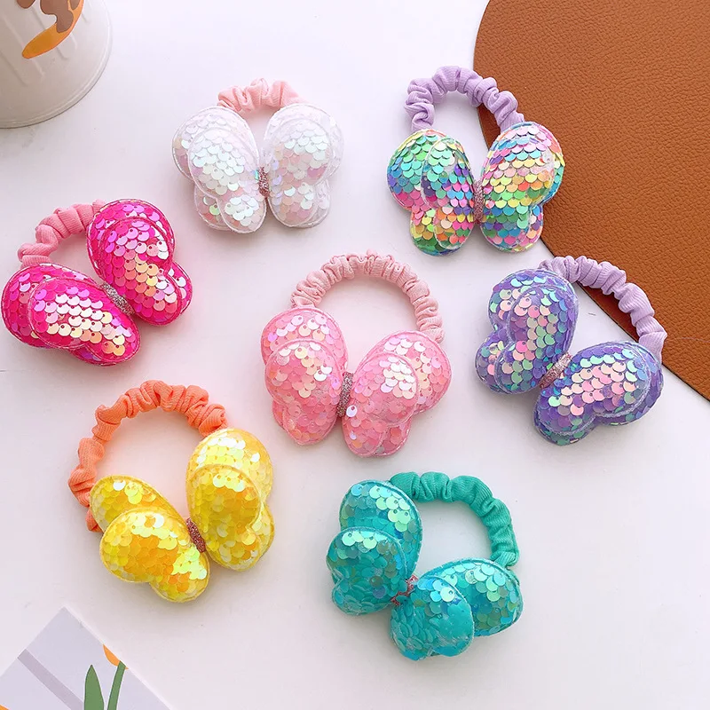 Colorful Sequins Double Layered Cotton Butterfly Hair Ties For Baby Girl Cute Colorful Hair Rope Headwear Hair Accessories Gift
Colorful Sequins Double Layered Cotton Butterfly Hair Ties For Baby Girl Cute Colorful Hair Rope Headwear Hair Accessories Gift