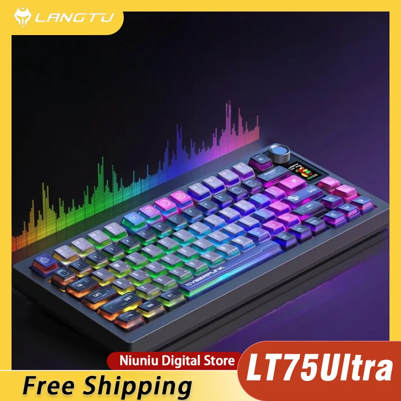 LangTu LT75 Ultra Mechanical Keyboard E-Sport Tri-Mode Screen Gaming/Office Hot-Swap Gasket RGB Custom Hifi Switches for PC
LangTu LT75 Ultra Mechanical Keyboard E-Sport Tri-Mode Screen Gaming/Office Hot-Swap Gasket RGB Custom Hifi Switches for PC