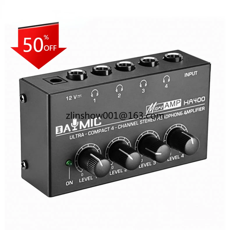 Factory Wholesale Mini Professional 4 Channel Monitor Earphone Splitter Ha400 Wire Amplifier Portable
Factory Wholesale Mini Professional 4 Channel Monitor Earphone Splitter Ha400 Wire Amplifier Portable