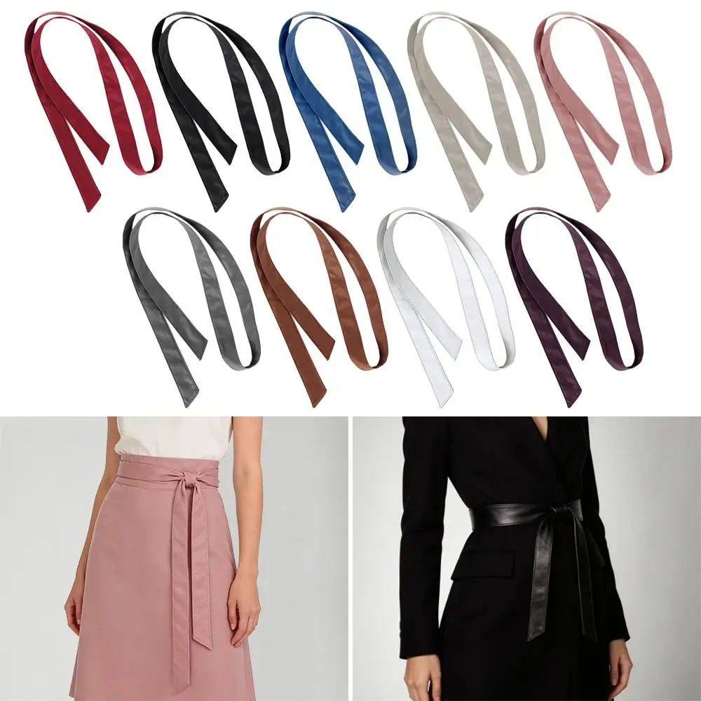 Classic 5*250cm PU Leather Belts Solid Color No Buckle Down Jacket Belts Arrowhead Design Narrow Style Bowknot Belts with Skirt
Classic 5*250cm PU Leather Belts Solid Color No Buckle Down Jacket Belts Arrowhead Design Narrow Style Bowknot Belts with Skirt