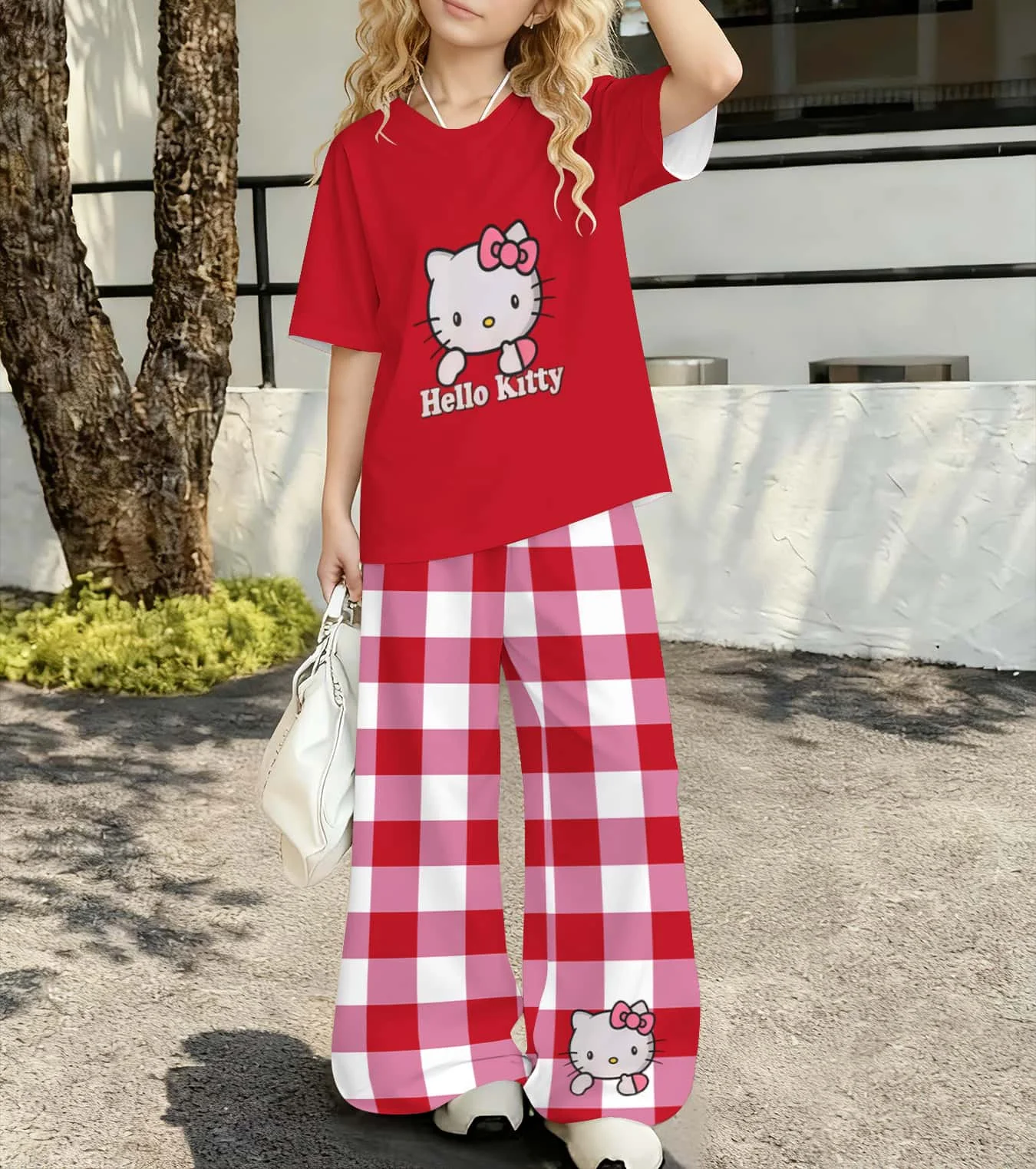 Hello Kitty Children and Adults 3D Summer Breathable Short Sleeve Pants Casual Sports Street Fashion Parent Child Clothing Set
Hello Kitty Children and Adults 3D Summer Breathable Short Sleeve Pants Casual Sports Street Fashion Parent Child Clothing Set