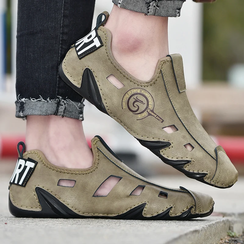 2025 Summer New Men's Comfortable Octopus Hollow Bean Shoes Fashion Brand Men's Breathable Soft Bottom Round Head Driving Shoes
2025 Summer New Men's Comfortable Octopus Hollow Bean Shoes Fashion Brand Men's Breathable Soft Bottom Round Head Driving Shoes