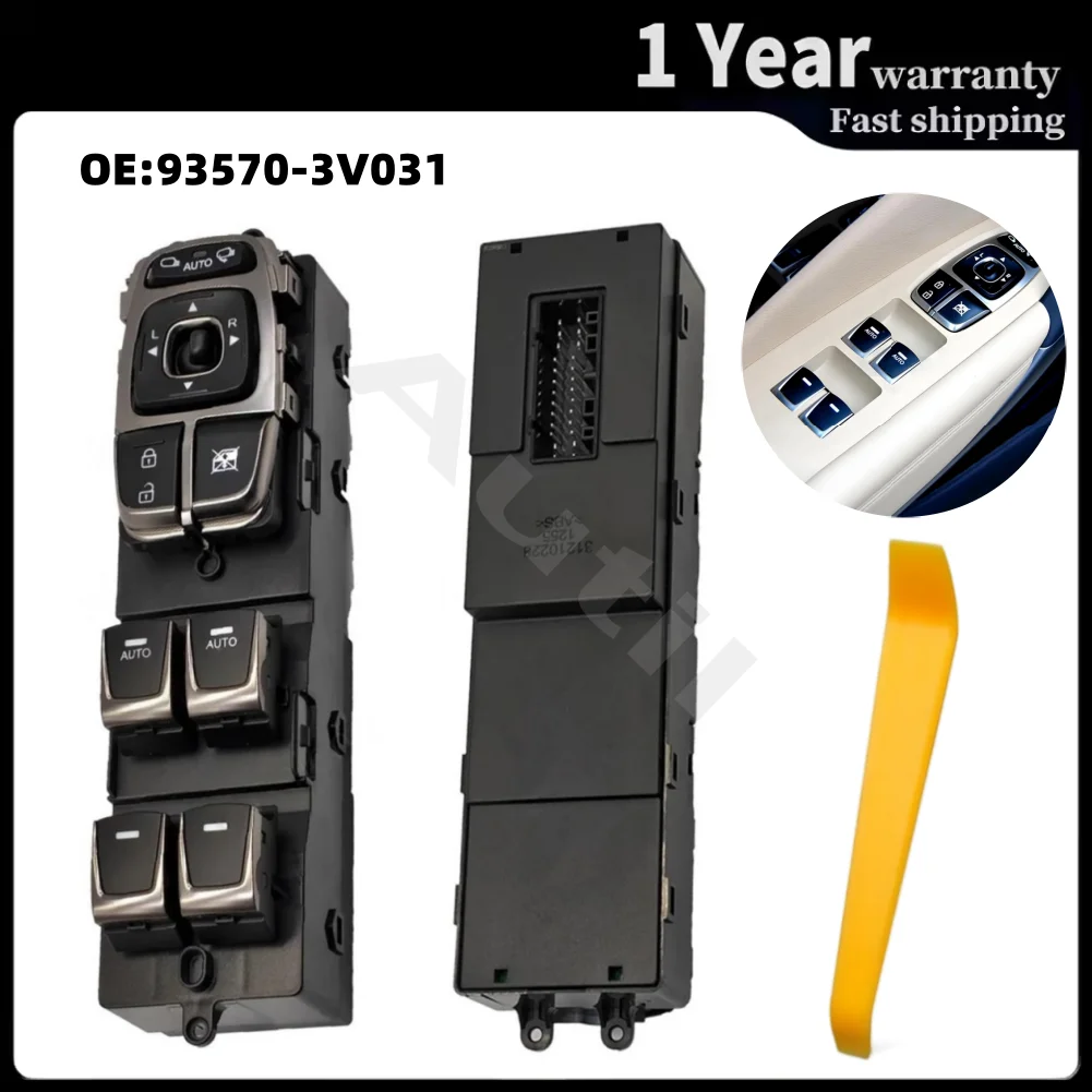 Car Electric Power Window Regulator Switch 93570-3V031 for Hyundai Azera Grandeur 2011-2015 Front Left Master Button Accessories
Car Electric Power Window Regulator Switch 93570-3V031 for Hyundai Azera Grandeur 2011-2015 Front Left Master Button Accessories