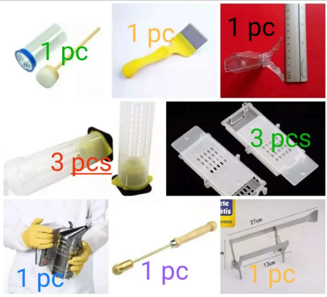 Beekeeping Tool Set Queen Bee Cage Cutting Honeyfork Smoke Pot Embedder Nest Frame Clamp
Beekeeping Tool Set Queen Bee Cage Cutting Honeyfork Smoke Pot Embedder Nest Frame Clamp