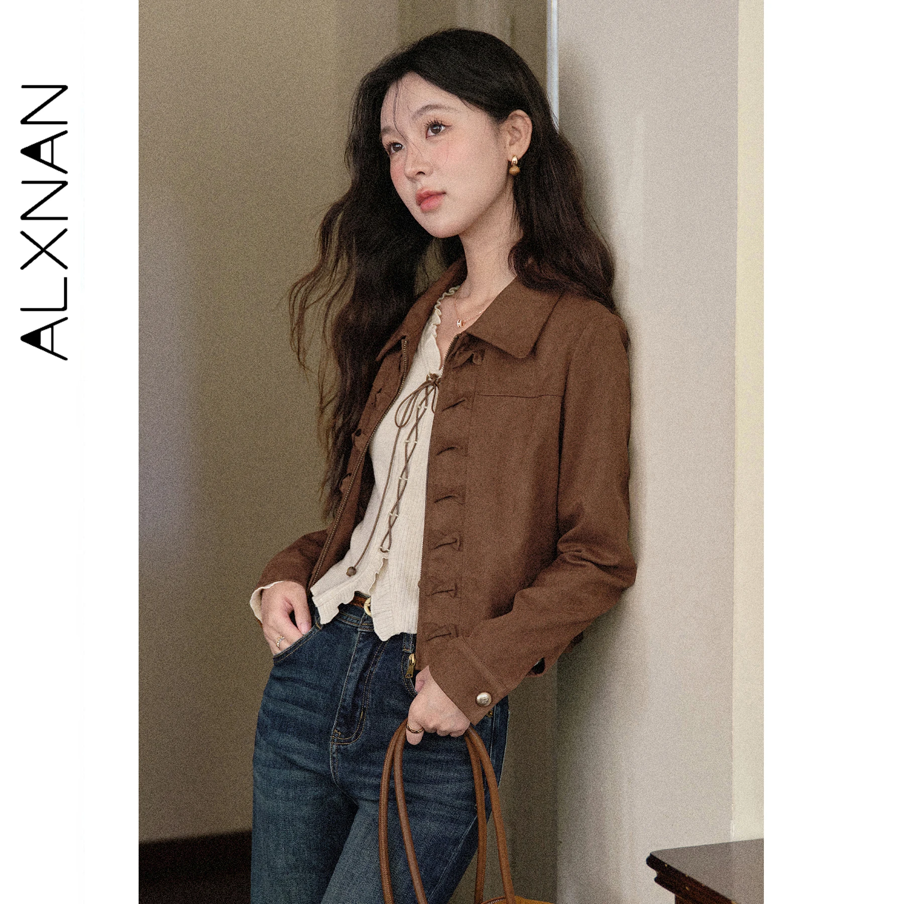 ALXNAN Women's Bomber Jacket Zipper Placket Bow 2025 Autumn Demi-season Clothing Versatile Commuting Female Outerwears L569158
ALXNAN Women's Bomber Jacket Zipper Placket Bow 2025 Autumn Demi-season Clothing Versatile Commuting Female Outerwears L569158