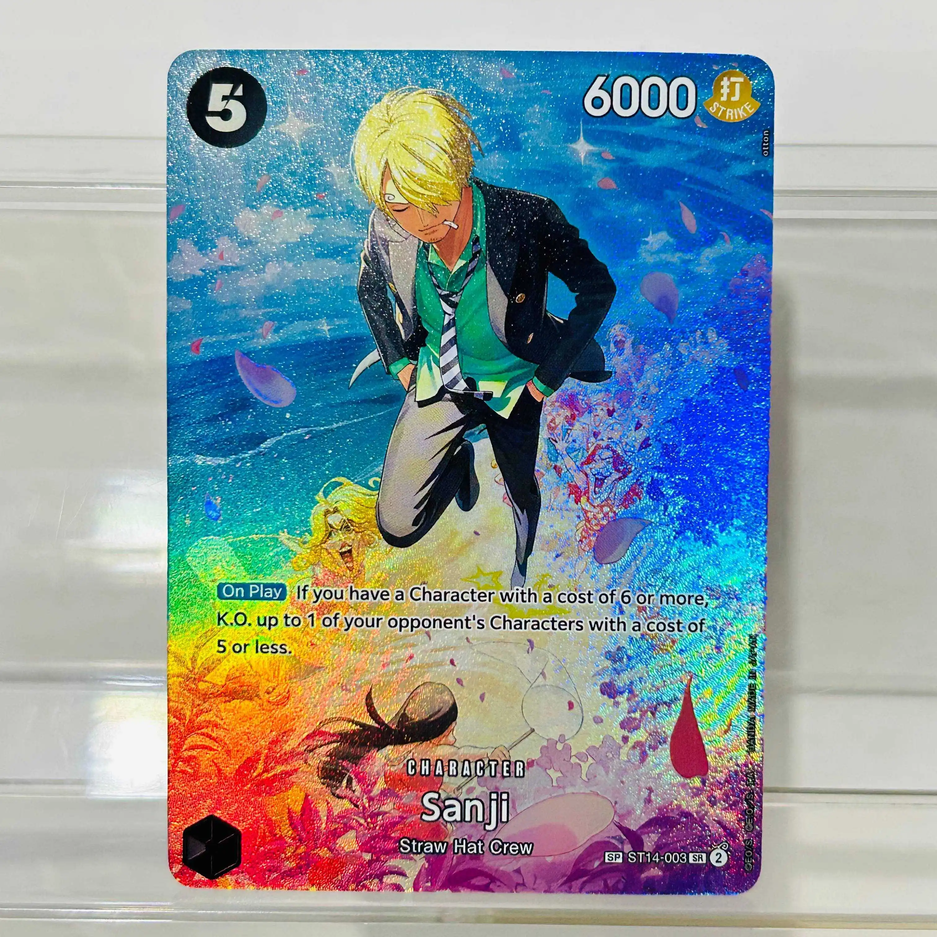 One Piece Sanji ST14-003 SP Card English Version Holographic Texture Cards Perfect Condition DIY Premium Anime Collection Card
One Piece Sanji ST14-003 SP Card English Version Holographic Texture Cards Perfect Condition DIY Premium Anime Collection Card