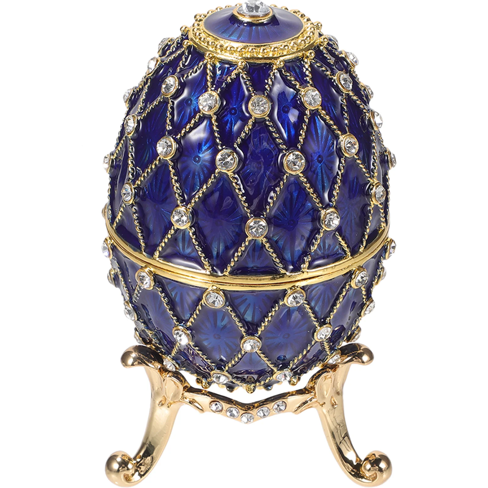 Rhinestone Gold Plated Hollow Jewelry Storage Box For Necklace Bracelet Easter Egg Trinket Case Desktop Decor Alloy Statue
Rhinestone Gold Plated Hollow Jewelry Storage Box For Necklace Bracelet Easter Egg Trinket Case Desktop Decor Alloy Statue