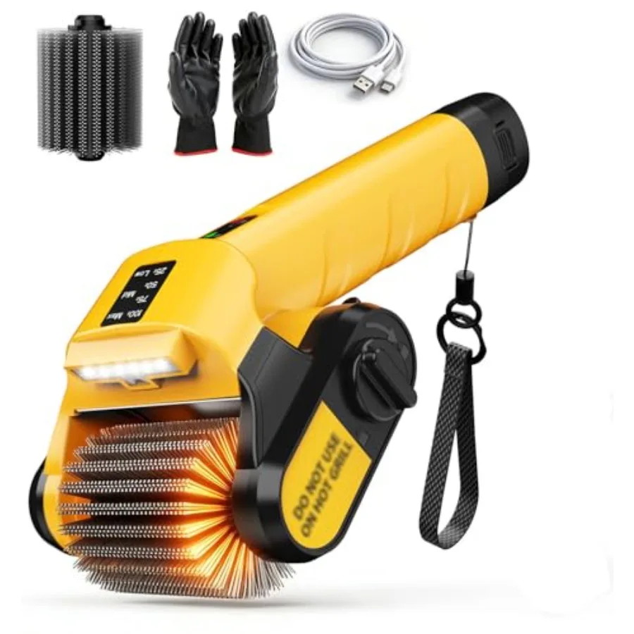 Outdoor electric rotary grill brush with 5000mAh battery, 350 mins runtime, 800RPM, 304 stainless steel, no bristle shedding, c
Outdoor electric rotary grill brush with 5000mAh battery, 350 mins runtime, 800RPM, 304 stainless steel, no bristle shedding, c