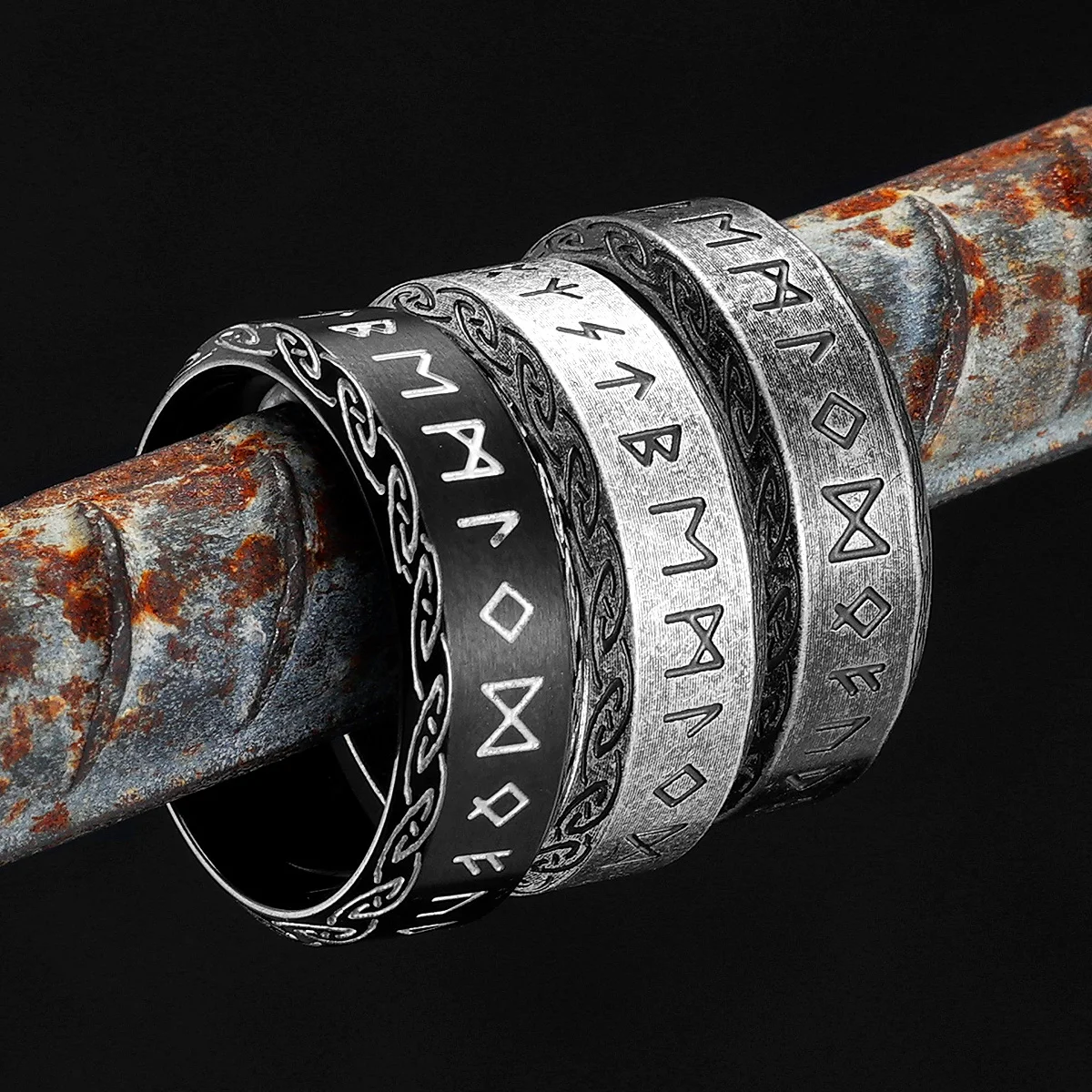 Vikings Runes Rings Celtic Knot Narrow Men Ring Stainless Steel Retro Rock for Boyfriend Male Rider Jewelry Gift Dropshipping
Vikings Runes Rings Celtic Knot Narrow Men Ring Stainless Steel Retro Rock for Boyfriend Male Rider Jewelry Gift Dropshipping