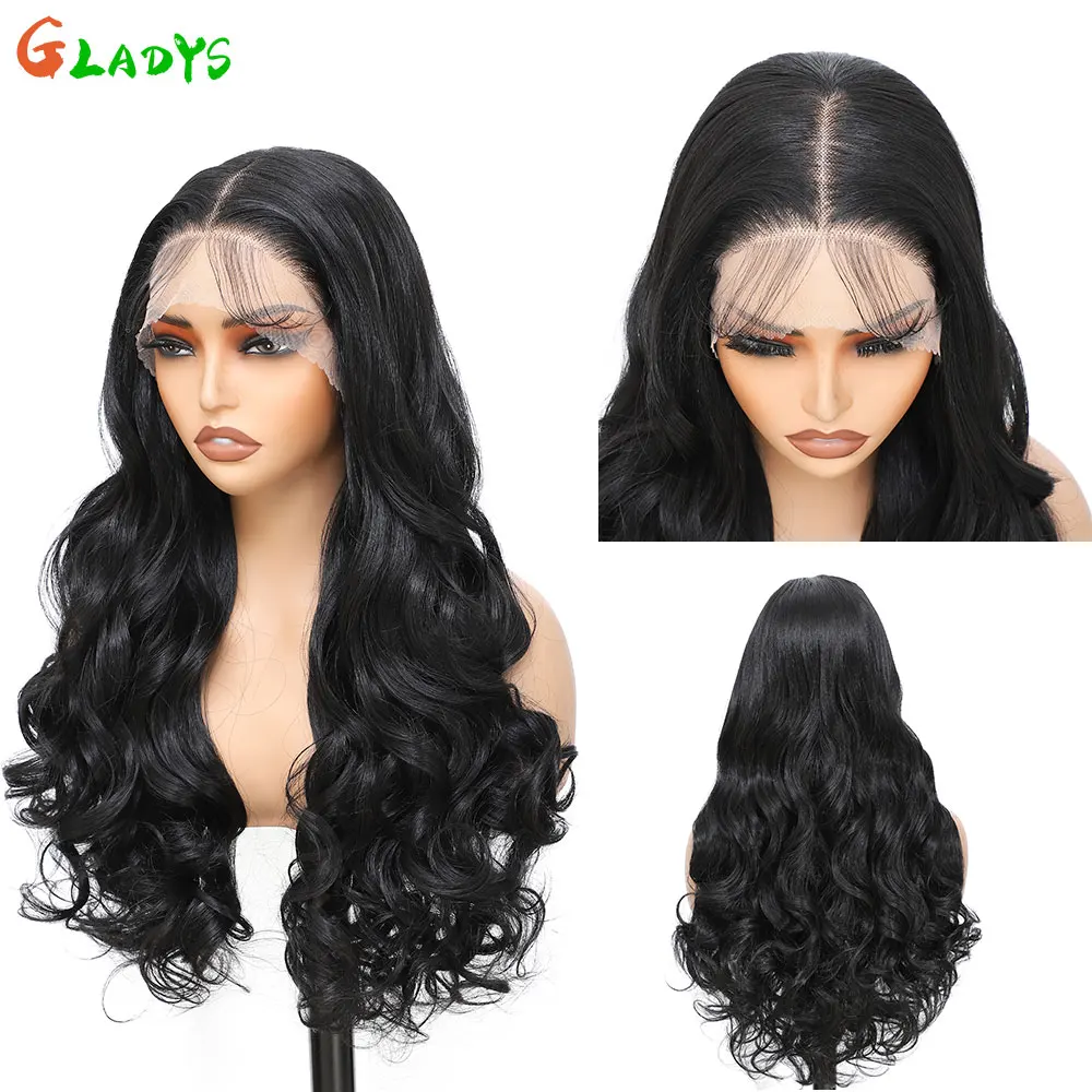 13X4 Lace Frontal Wigs 30inch Body Wave Synthetic Black Brown HD Lace Front Wigs Pre Plucked With Baby Hair
13X4 Lace Frontal Wigs 30inch Body Wave Synthetic Black Brown HD Lace Front Wigs Pre Plucked With Baby Hair