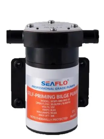 Motorboat 12V SFSP1-080-003-02 Automatic Large Flow Yacht Centrifugal Impeller Self-Priming Drainage Pump
Motorboat 12V SFSP1-080-003-02 Automatic Large Flow Yacht Centrifugal Impeller Self-Priming Drainage Pump