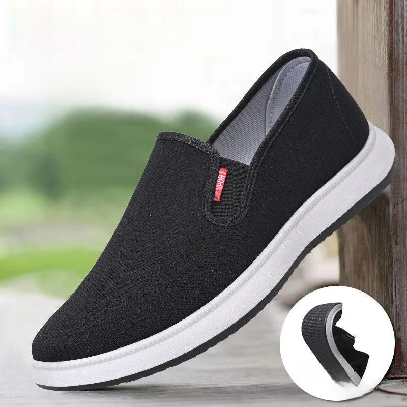 Casual Men's Shoes Summer Thin Beijing Old Style Canvas Slip-On Work Shoes Anti-Slip Soft Bottom round Toe Flat Heel Breathable
Casual Men's Shoes Summer Thin Beijing Old Style Canvas Slip-On Work Shoes Anti-Slip Soft Bottom round Toe Flat Heel Breathable