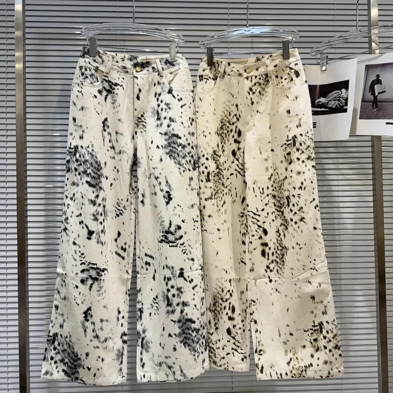 Original Design 2025 Spring New Arrival Vintage Gradient Color Floral Print Wide Leg Jeans Women Denim Pants
Original Design 2025 Spring New Arrival Vintage Gradient Color Floral Print Wide Leg Jeans Women Denim Pants