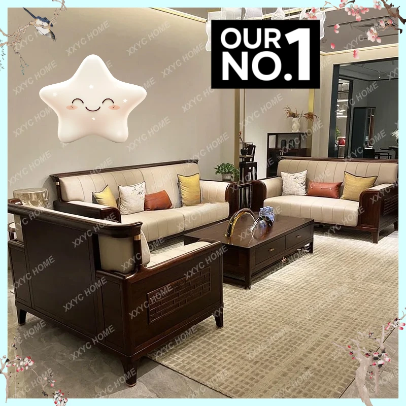 X-S solid wood sofa combination modern simple villa size apartment living room furniture HG
X-S solid wood sofa combination modern simple villa size apartment living room furniture HG