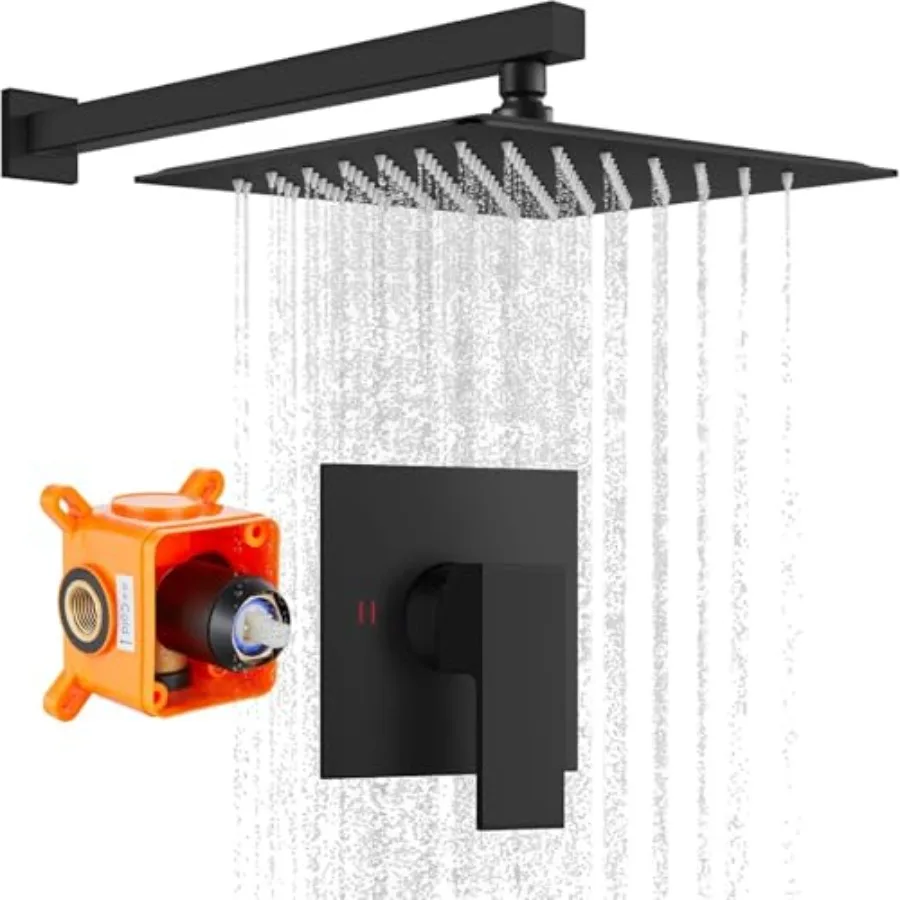Rainfall Shower Faucet Set System Shower Trim Kit with 10 Inch Rain Shower Head Bathroom Mixer Shower Complete Combo Single Han
Rainfall Shower Faucet Set System Shower Trim Kit with 10 Inch Rain Shower Head Bathroom Mixer Shower Complete Combo Single Han