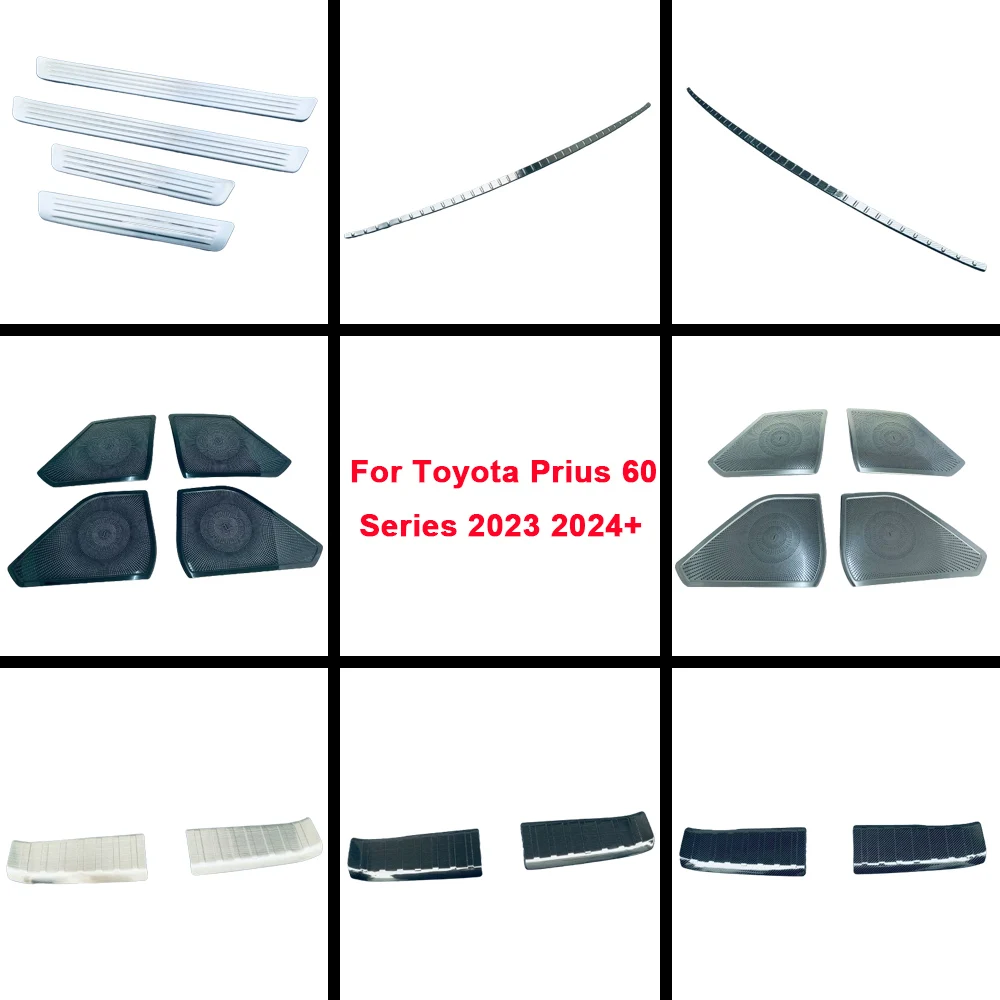 For Toyota Prius 60 Series 2023 2024+ Stainless Steel External Inner Rear Bumper Trim Door Sill Scuff Plate Threshold Cover 
For Toyota Prius 60 Series 2023 2024+ Stainless Steel External Inner Rear Bumper Trim Door Sill Scuff Plate Threshold Cover