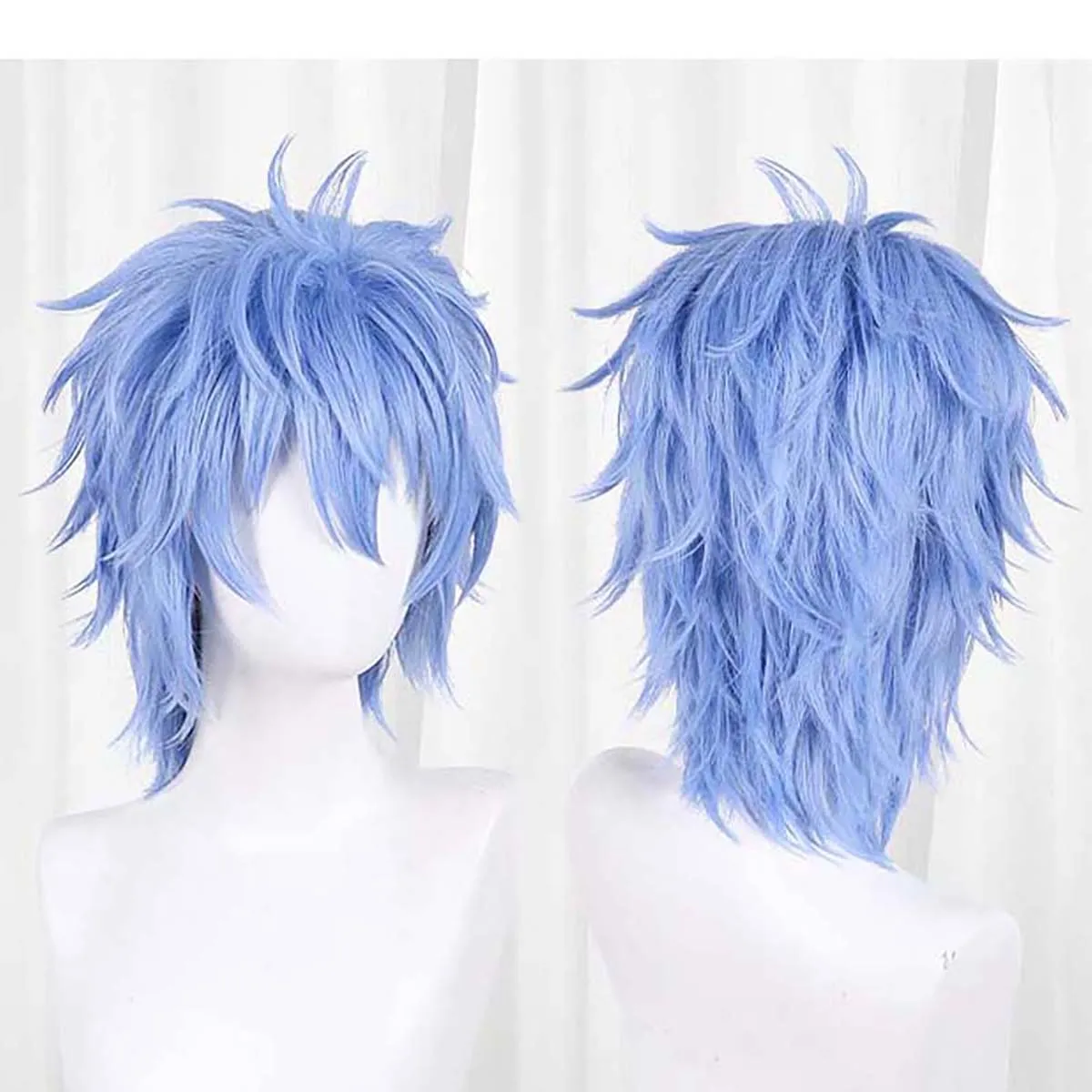 Мужской парик для косплея Суджи Энисиро из аниме, короткий, синий
Мужской парик для косплея Суджи Энисиро из аниме, короткий, синий
