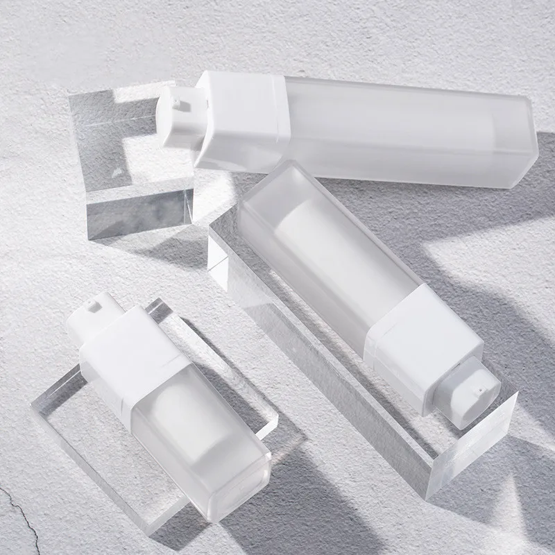 15ml 30ml 50ml Airless Pump Rotate Cosmetic Container Frosted Double-layer Thickened Square Lotion Empty Airless Bottle
15ml 30ml 50ml Airless Pump Rotate Cosmetic Container Frosted Double-layer Thickened Square Lotion Empty Airless Bottle
