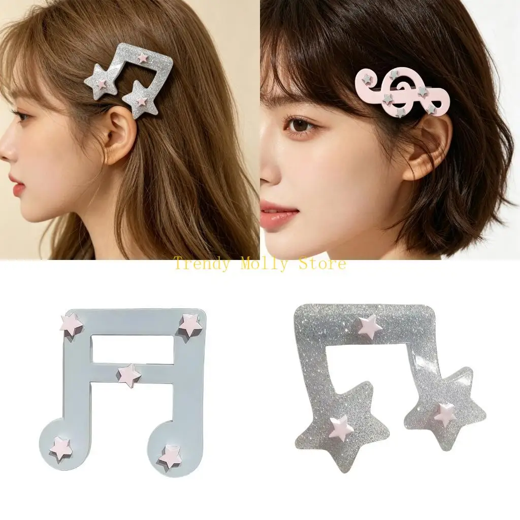 N5KB Glitters Music Note Hair Clip For Women Girls Casual and Party Wear Styling Hair Pin for Hair Styling Theme Event
N5KB Glitters Music Note Hair Clip For Women Girls Casual and Party Wear Styling Hair Pin for Hair Styling Theme Event