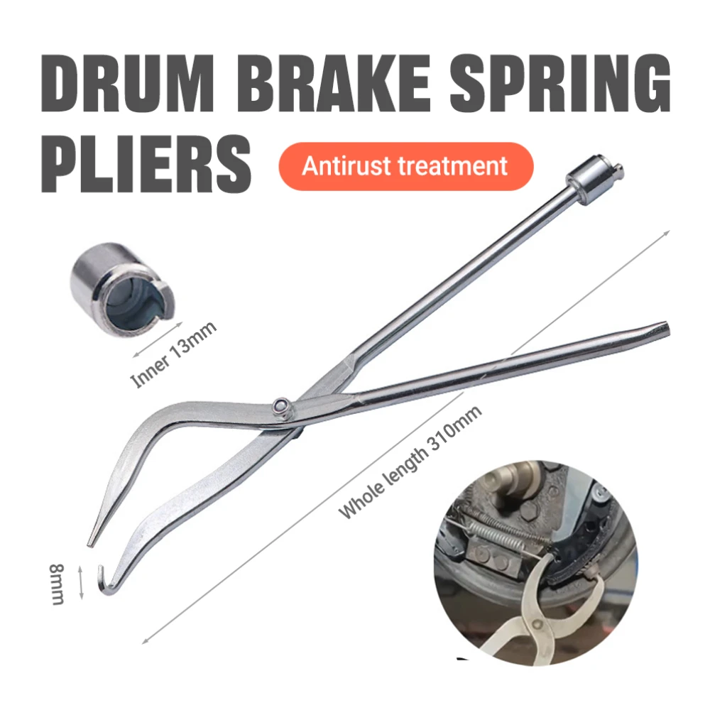 Automotive Drum Brake Spring Tool 31cm Length - Professional Return Spring Remover and Installer for Vehicle Brake Repair
Automotive Drum Brake Spring Tool 31cm Length - Professional Return Spring Remover and Installer for Vehicle Brake Repair