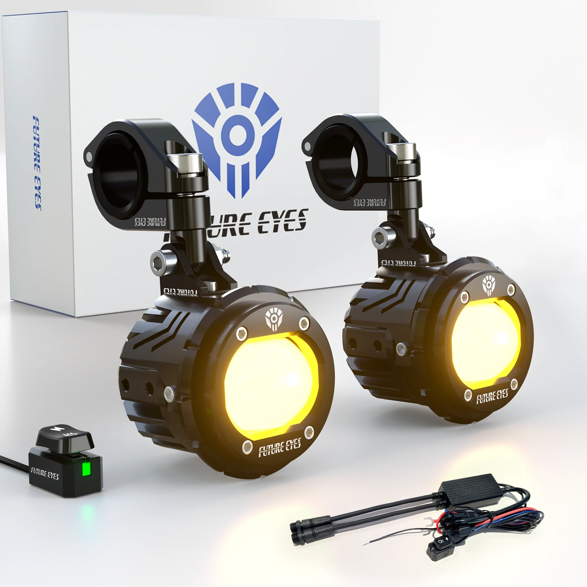 Future Eyes F20P - 120W Motorcycle Fog Lights, LED Auxiliary Driving Headlight, High/Low Beam, Waterproof Light for Night Riding
Future Eyes F20P - 120W Motorcycle Fog Lights, LED Auxiliary Driving Headlight, High/Low Beam, Waterproof Light for Night Riding