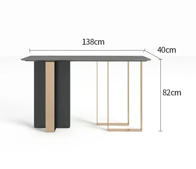 Xuanguantai rock slab enters the door against the wall, minimalist modern strip case wrought iron end view table
Xuanguantai rock slab enters the door against the wall, minimalist modern strip case wrought iron end view table