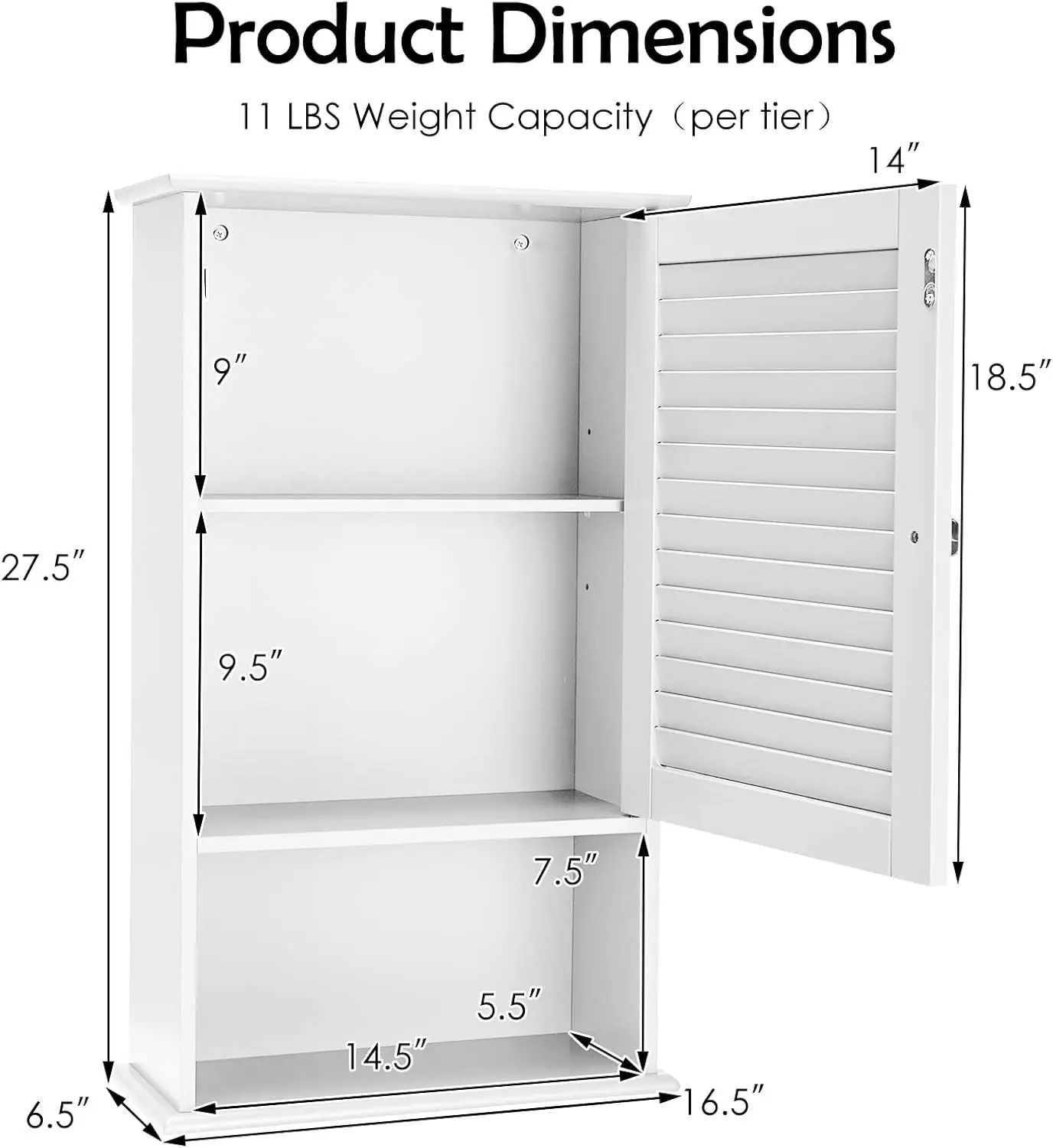 Medicine Cabinet, Wall Mounted Bathroom Cabinet Single Door Wooden Bathroom Wall Cabinet With Adjustable Shelf
Medicine Cabinet, Wall Mounted Bathroom Cabinet Single Door Wooden Bathroom Wall Cabinet With Adjustable Shelf