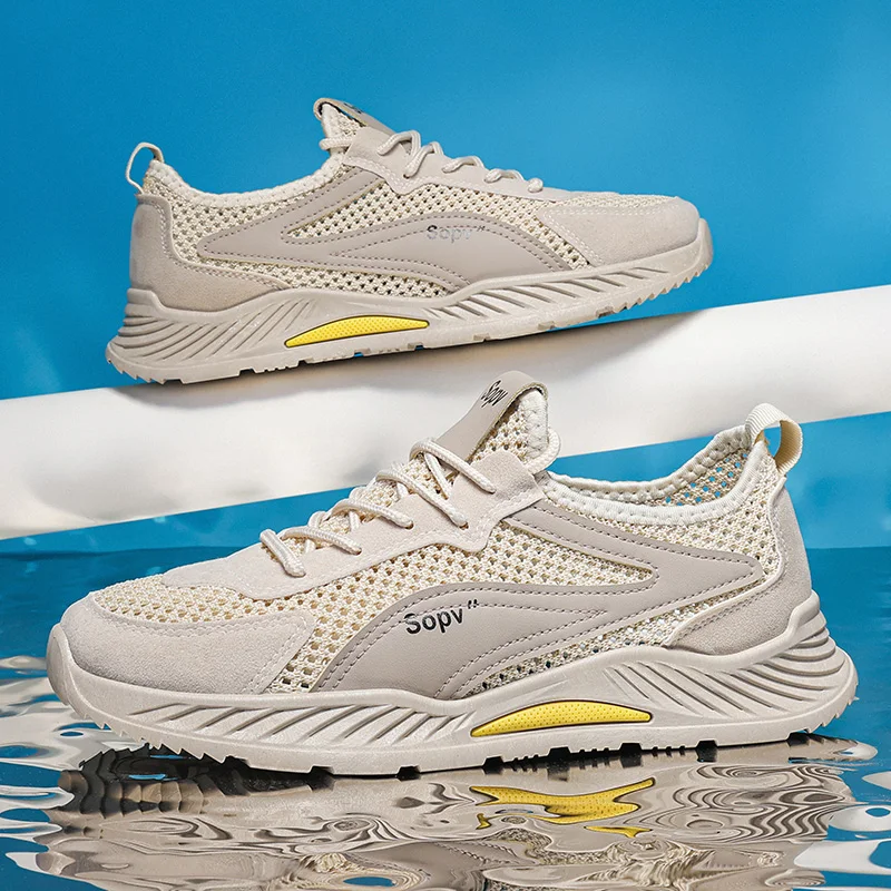 Fashion Men's Hollow Sneakers 2025 Summer New Style Mesh Breathable Casual Vulcanized Shoes Outdoor Versatile Work Running Shoes
Fashion Men's Hollow Sneakers 2025 Summer New Style Mesh Breathable Casual Vulcanized Shoes Outdoor Versatile Work Running Shoes